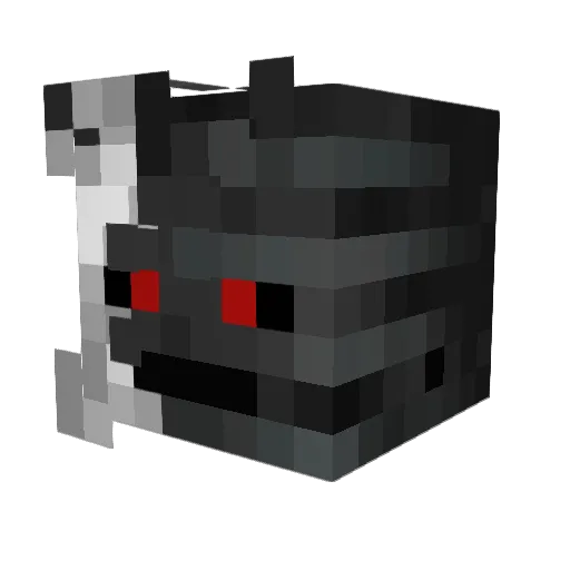 SaqroX Minecraft avatar head, 3D render