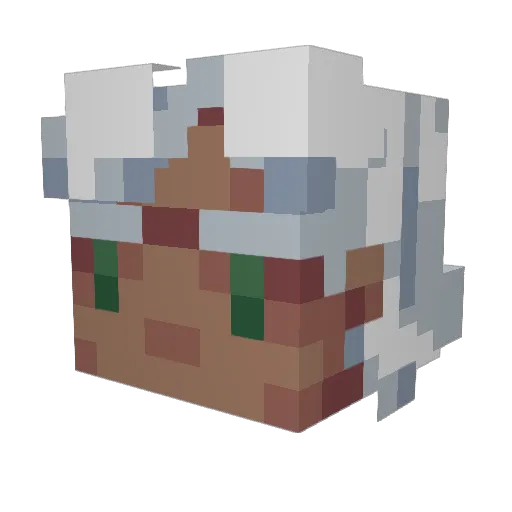 Sar0zar Minecraft avatar head, 3D render