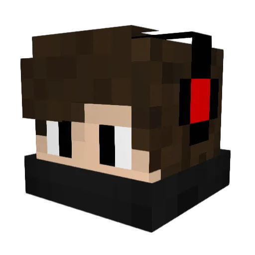 SarBerk Minecraft avatar head, 3D render