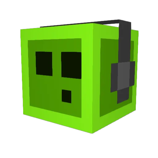 SarCATstic25 Minecraft avatar head, 3D render