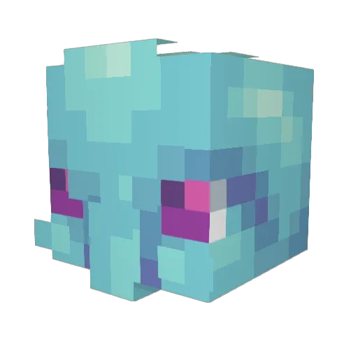SarZhu Minecraft avatar head, 3D render