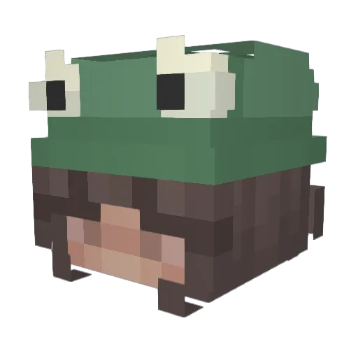 Sar_ahahaha Minecraft avatar head, 3D render