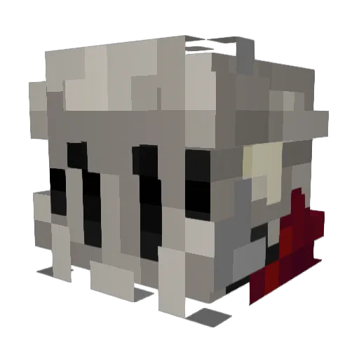 Sara057 Minecraft avatar head, 3D render
