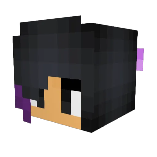 Sara2k5 Minecraft avatar head, 3D render