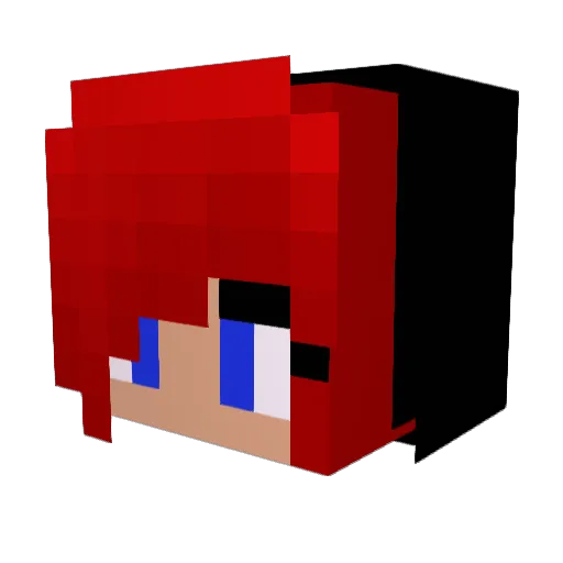 Sara84Sara Minecraft avatar head, 3D render