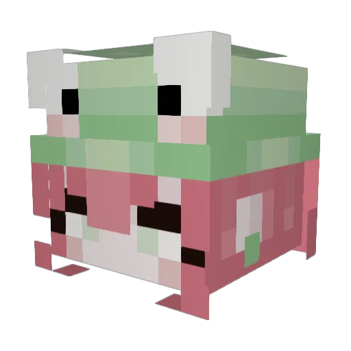 SaraLicc05 Minecraft avatar head, 3D render