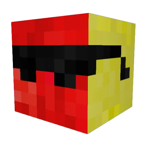 SaraLo Minecraft avatar head, 3D render