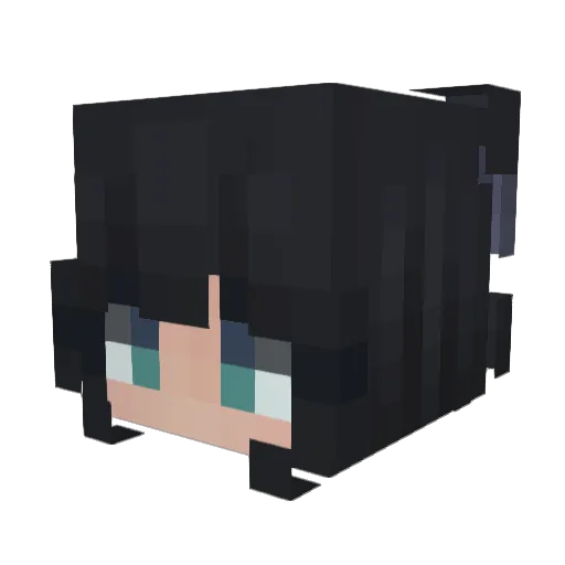 SaraTheChef Minecraft avatar head, 3D render