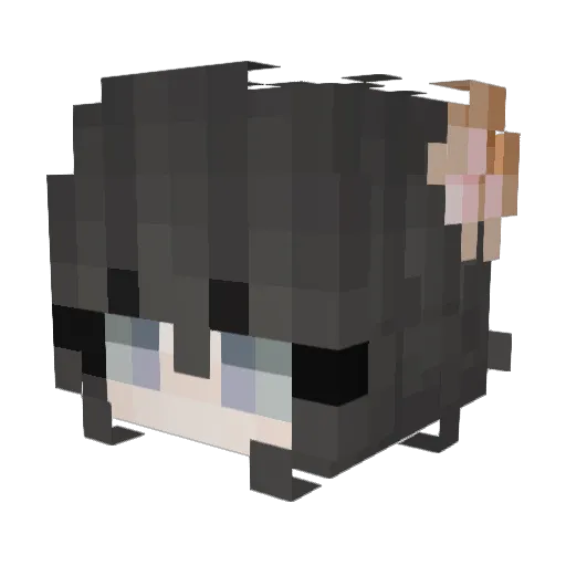 Sara_Chan__ Minecraft avatar head, 3D render