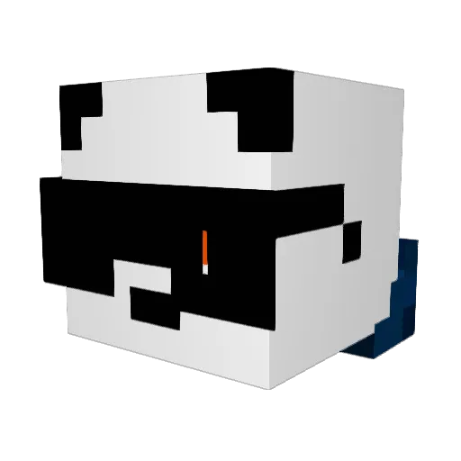 Saracinesca Minecraft avatar head, 3D render