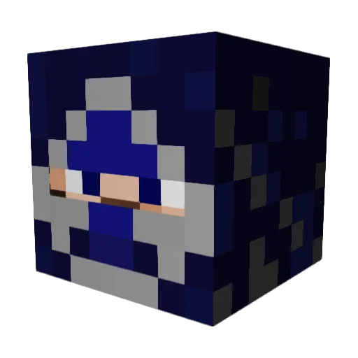 Sarafino77 Minecraft avatar head, 3D render