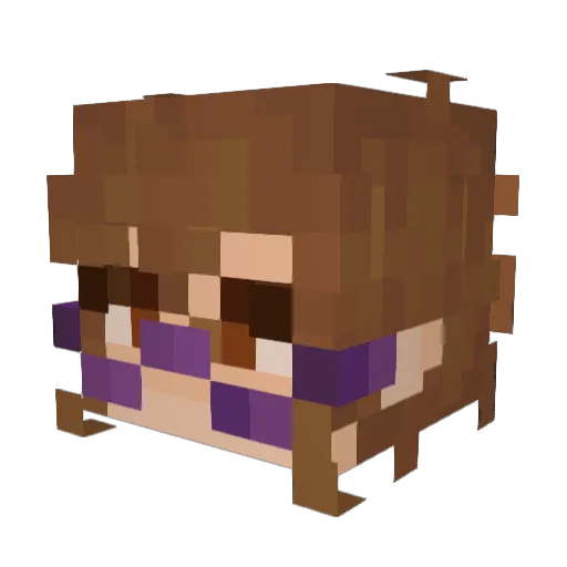 Sarah20308 Minecraft avatar head, 3D render