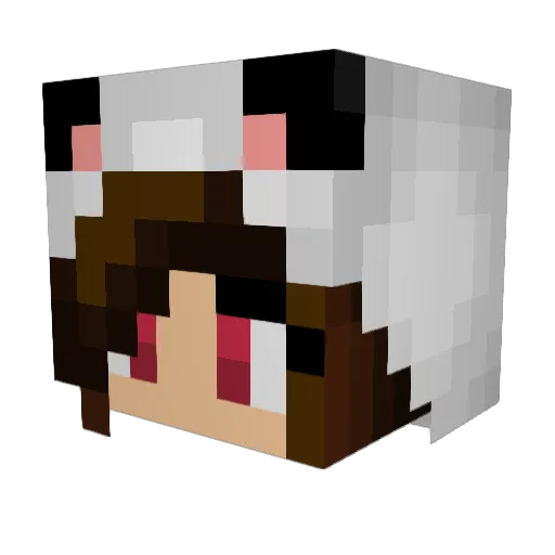 Sarah2123 Minecraft avatar head, 3D render