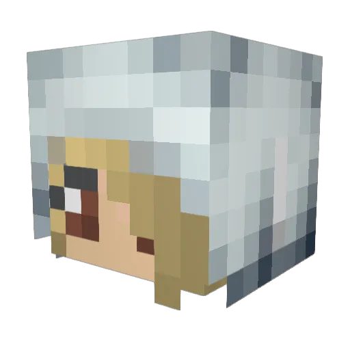 Sarah2402 Minecraft avatar head, 3D render