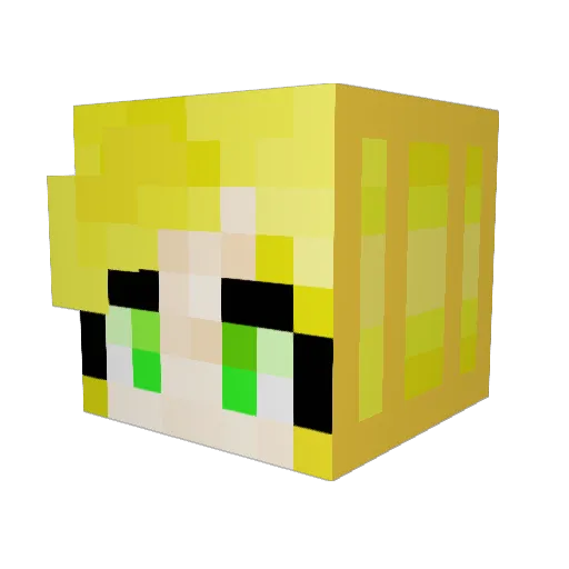 SarahAnne713 Minecraft avatar head, 3D render
