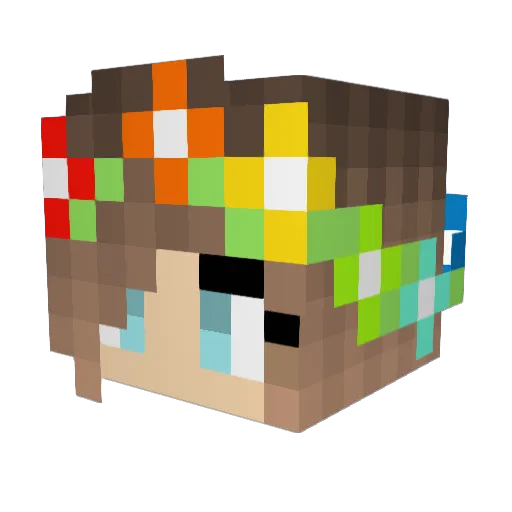 SarahArllry Minecraft avatar head, 3D render