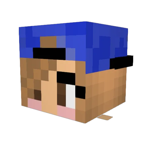 SarahBeeABC Minecraft avatar head, 3D render