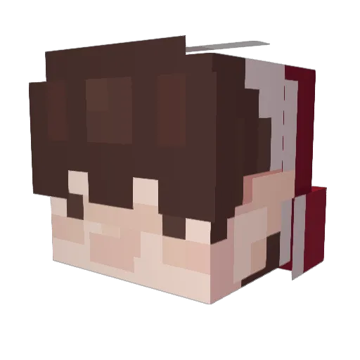 SarahCapybara Minecraft avatar head, 3D render