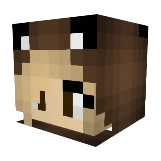SarahD1987 Minecraft avatar head, 3D render
