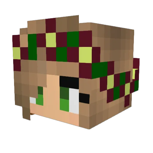 SarahGaming23 Minecraft avatar head, 3D render