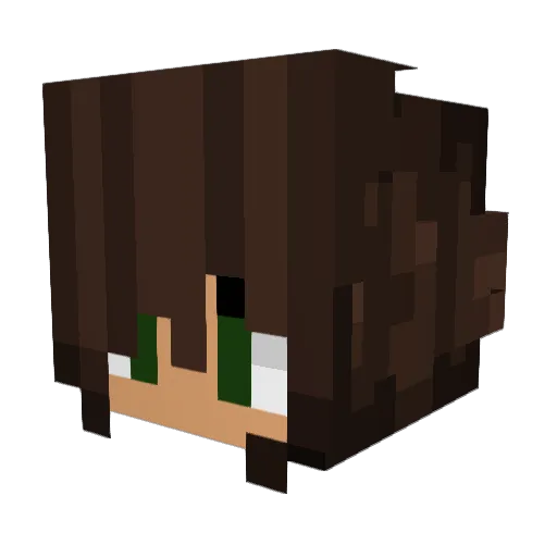 SarahJ04 Minecraft avatar head, 3D render
