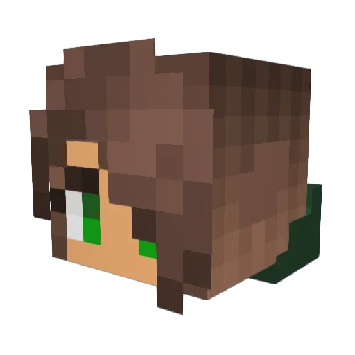 SarahJaneCarcar Minecraft avatar head, 3D render