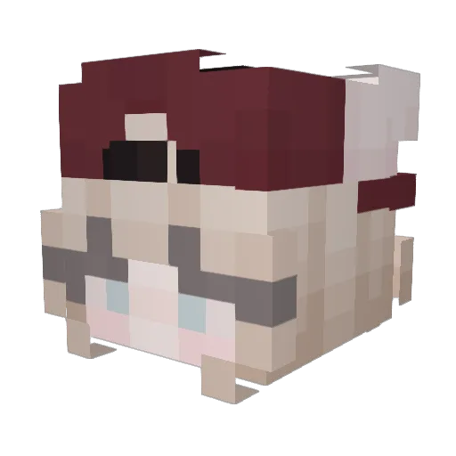 SarahK03 Minecraft avatar head, 3D render