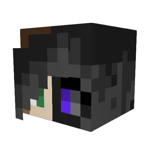 SarahLamera Minecraft avatar head, 3D render
