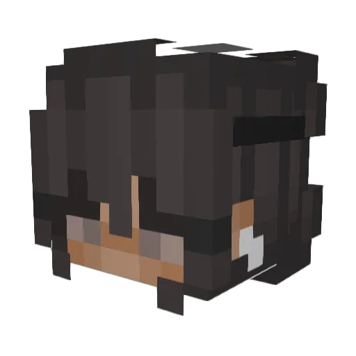 SarahMagKekse Minecraft avatar head, 3D render