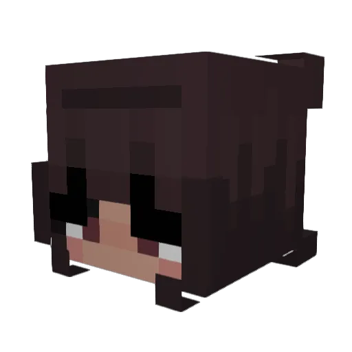 SarahPachi Minecraft avatar head, 3D render