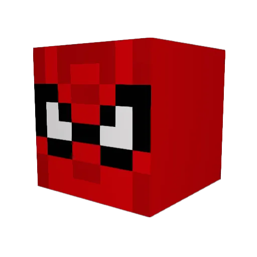 SarahRogue Minecraft avatar head, 3D render