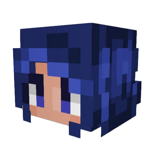 SarahSchlumpf Minecraft avatar head, 3D render