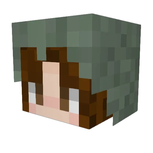 SarahSkog Minecraft avatar head, 3D render