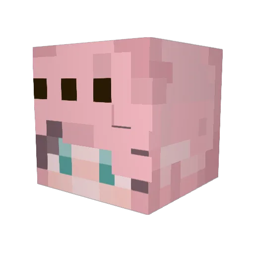 SarahSulfer Minecraft avatar head, 3D render