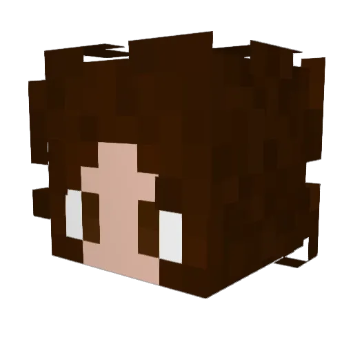 SarahTheBird Minecraft avatar head, 3D render
