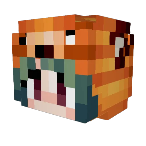 Sarah_Divine Minecraft avatar head, 3D render