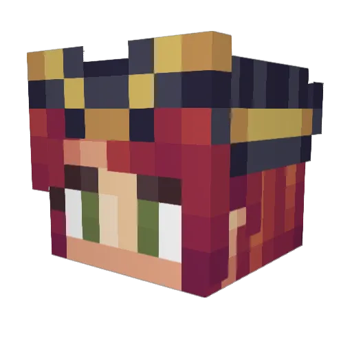 Sarah_Fortune Minecraft avatar head, 3D render