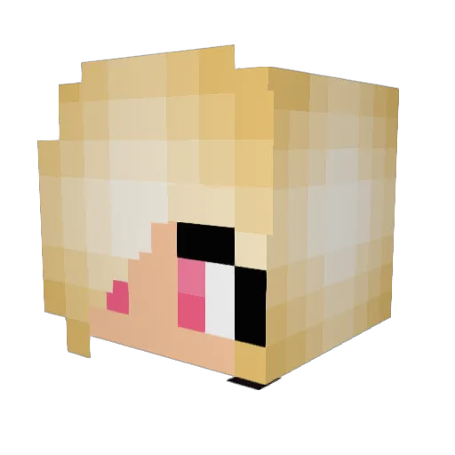Sarah_Jelly Minecraft avatar head, 3D render