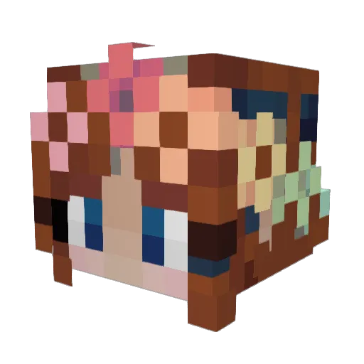 Sarah_LGD Minecraft avatar head, 3D render