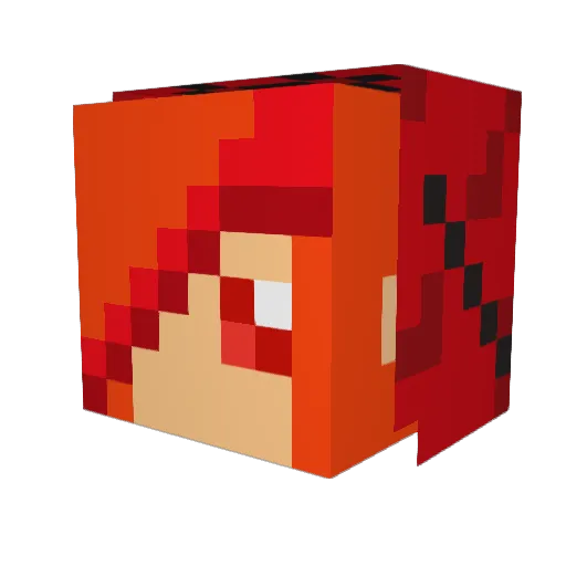 Sarah_Salt Minecraft avatar head, 3D render