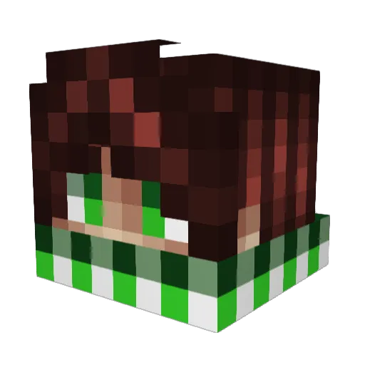 Sarah__1 Minecraft avatar head, 3D render