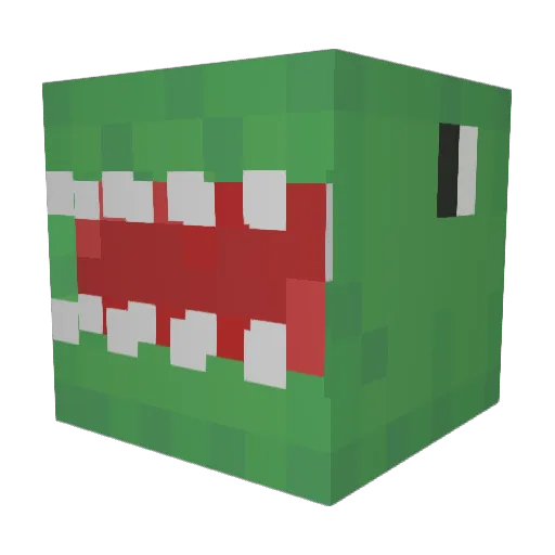 Sarah_saurus_rex Minecraft avatar head, 3D render
