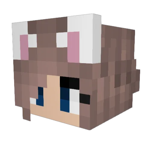 Sarahbelle24 Minecraft avatar head, 3D render