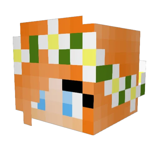 Sarahberry1600 Minecraft avatar head, 3D render