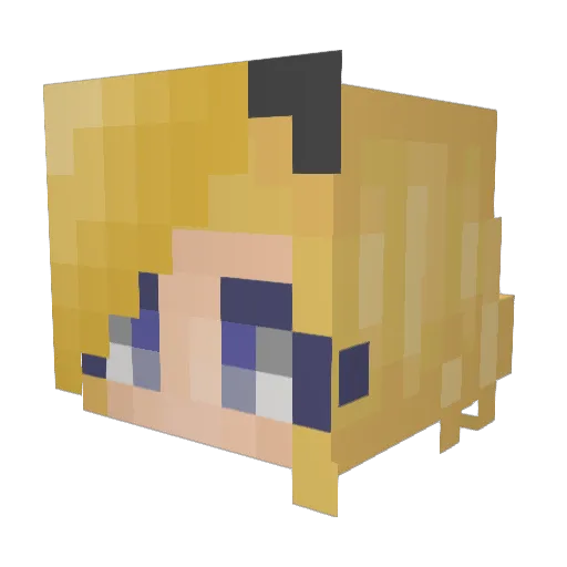 Sarahd05 Minecraft avatar head, 3D render
