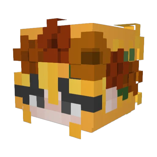 Sarahkay287 Minecraft avatar head, 3D render