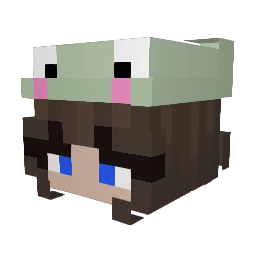 Sarahlouise Minecraft avatar head, 3D render