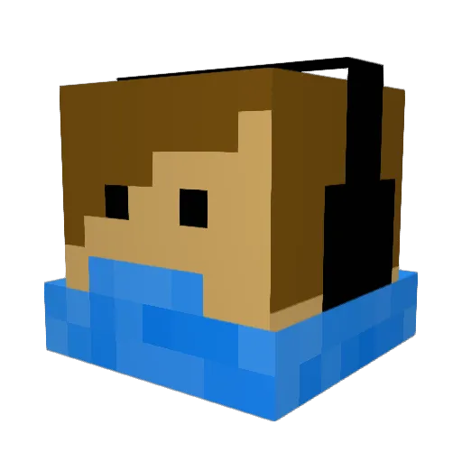 Sarahnoob09 Minecraft avatar head, 3D render
