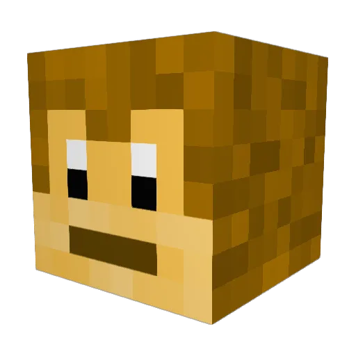 Saraiel Minecraft avatar head, 3D render