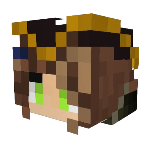 Saraixa_26 Minecraft avatar head, 3D render